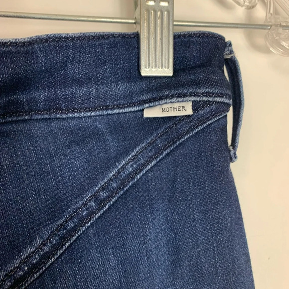 MOTHER The Diamond Swooner High Rise Bareback  Skinny Jeans-Tongue & Chic-Sz 31 - Picture 10 of 13
